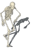 esqueleto dançando